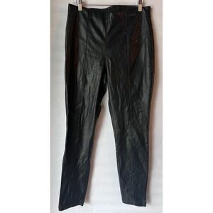 Marc New York‎ Andrew Marc Size M Black Faux Leather Stretch Waist Skinny
